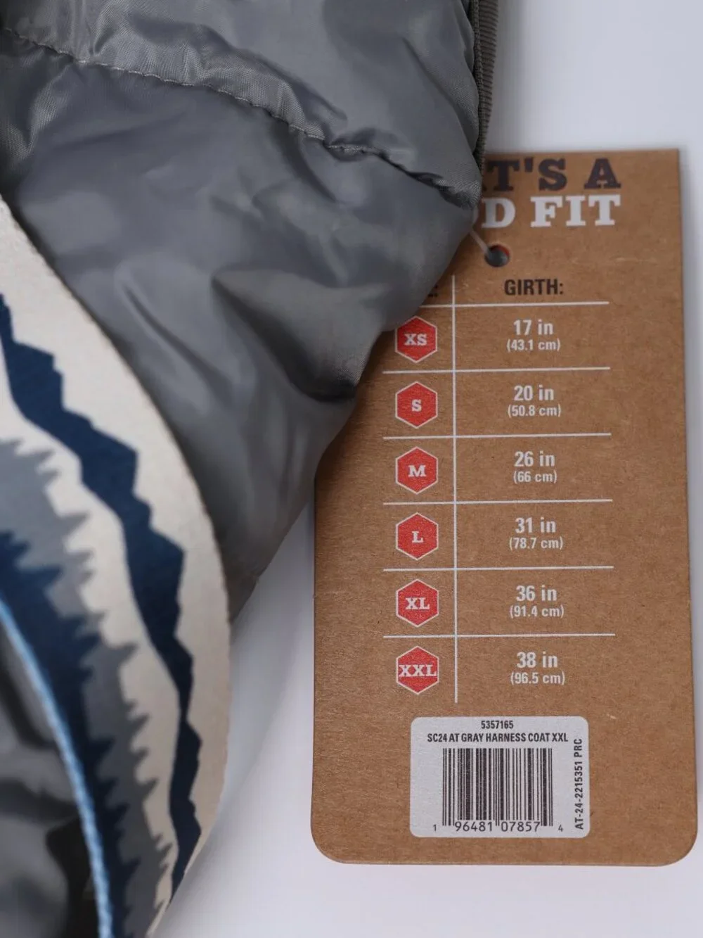 XXL Arcadia Trail Dog Step In Harness Coat